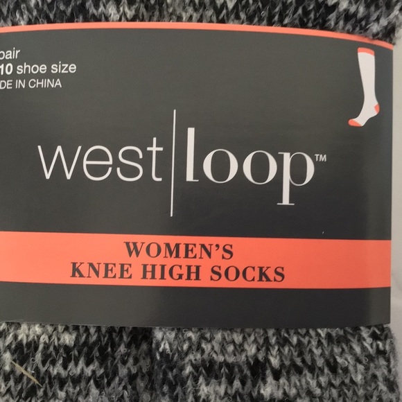 WEST LOOP COZY KNEE HIGH SOCKS NWT - Picture 3 of 6